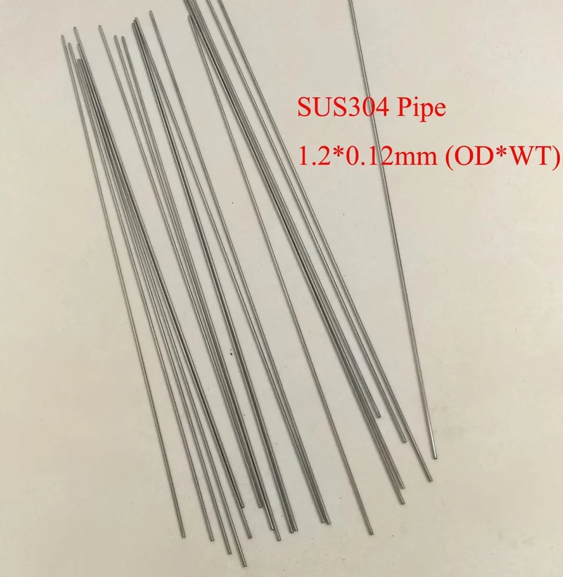 1.2 MM * 0.12 MM (od * wt) SUS304 Edelstahl Kapillarrohr Industrie DIY Rohr Material, Länge Über 200 mm/teil, 20 teile/los