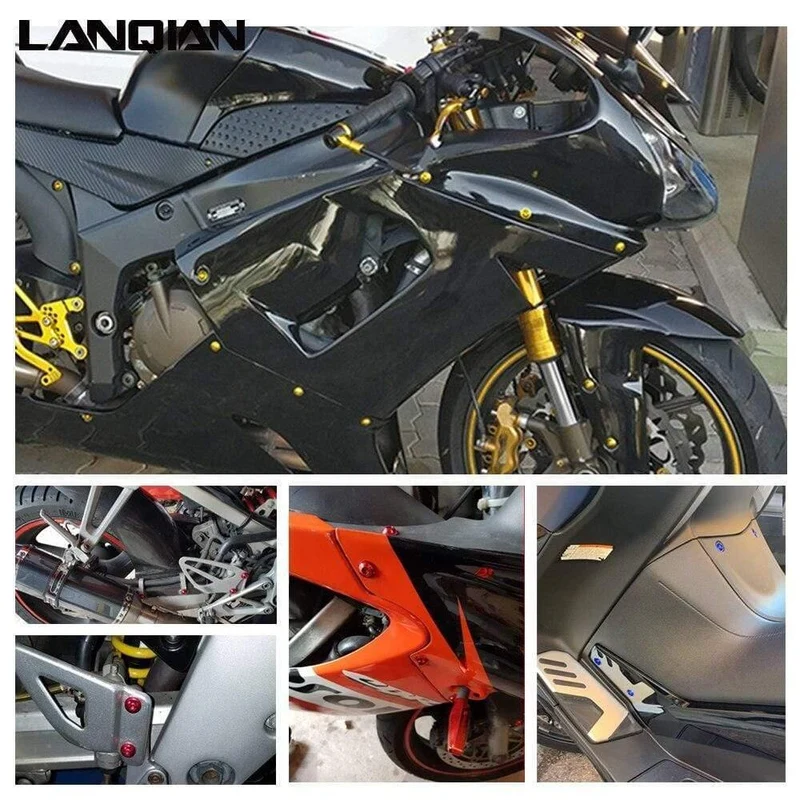 Motorradverkleidungsschrauben Befestigungsklammern Gehäuse Federmutter Schraubensatz Für Honda CBR650R XL1000 VARADERO XL1000V VARADERO Teile
