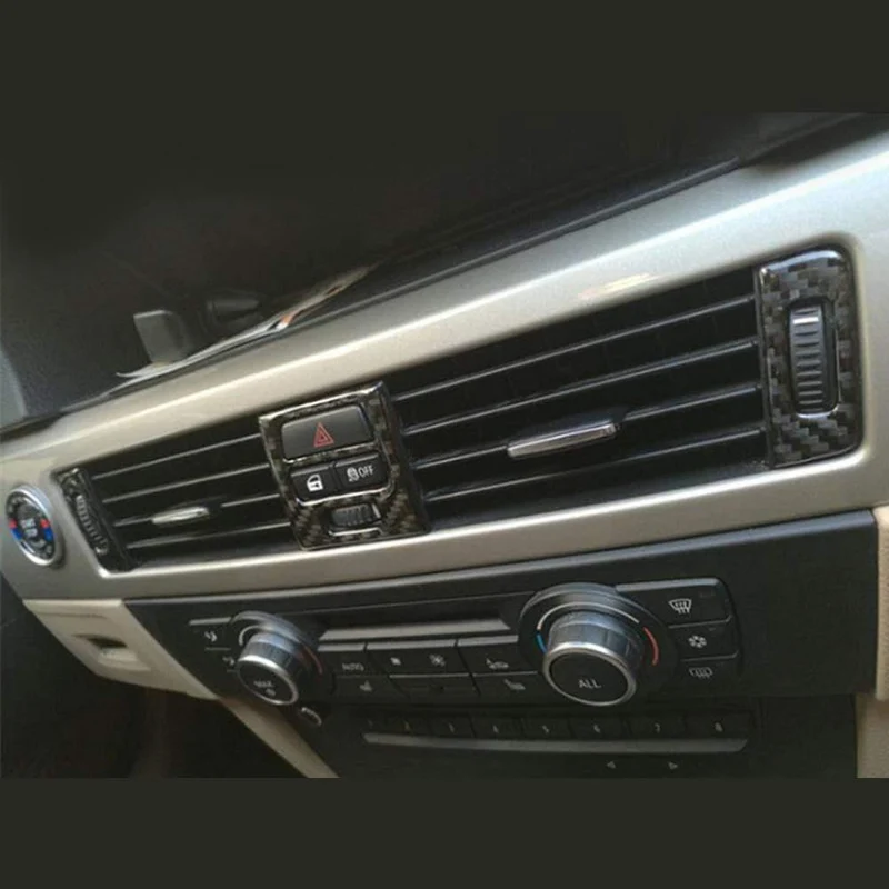 Zubehör Luftauslass Verkleidung Teile 5 Stück Kohlefaser Interieur Für BMW 3er E90 E92 E93 2005-2012