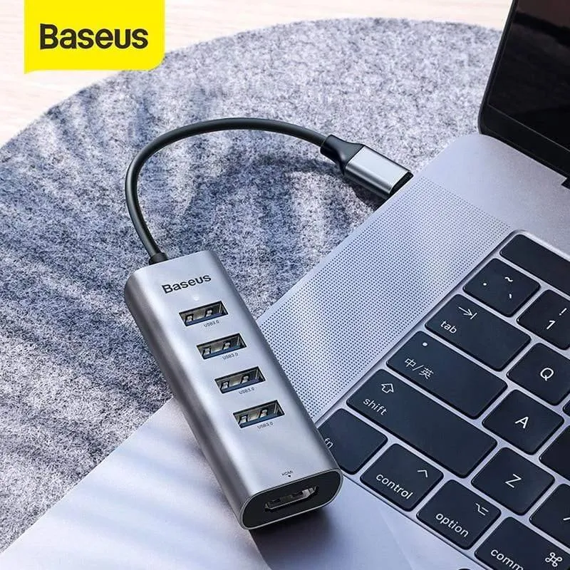 Baseus Multi USB C HUB auf 3.0 USB HDMI Adapter für MacBook Pro Zubehör Typ C HUB RJ45 Kartenleser Ethernet USB Splitter
