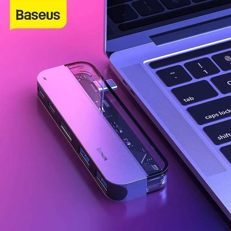 Baseus USB C HUB zu Multi HDMI USB 3.0 USB HUB für MacBook Adapter Zubehör Pro Thunderbolt 3 SD-Kartenleser Typ C USB HUB