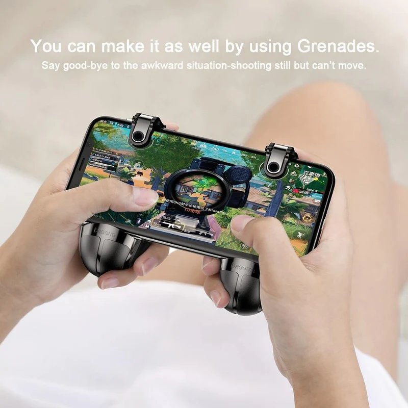 Baseus Gamepad Für PUBG IOS Android Joystick Joypad L1 R1 Handy Game Pad Shooter Controller Trigger Feuerknopf Griff