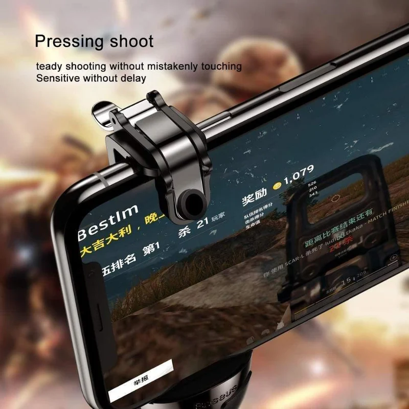 Baseus Gamepad Für PUBG IOS Android Joystick Joypad L1 R1 Handy Game Pad Shooter Controller Trigger Feuerknopf Griff