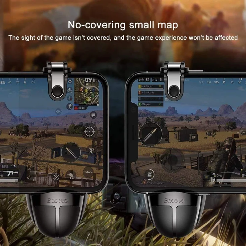 Baseus Gamepad Für PUBG IOS Android Joystick Joypad L1 R1 Handy Game Pad Shooter Controller Trigger Feuerknopf Griff
