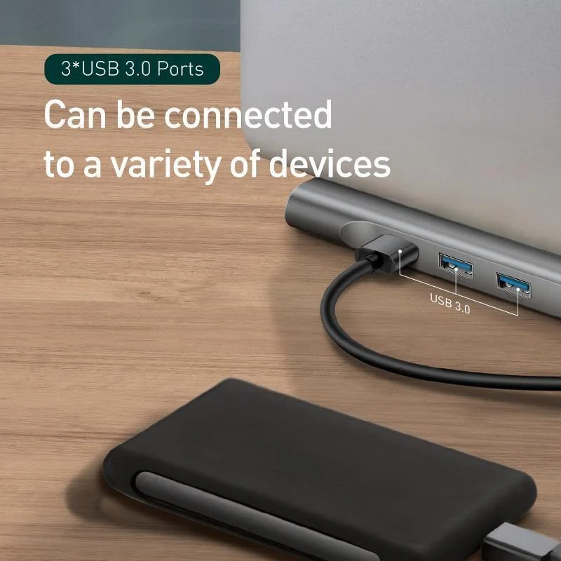 Baseus USB Typ C HUB bis 3.0 USB HDMI RJ45 USB HUB für MacBook Pro Zubehör USB Splitter Multi 11 Anschlüsse Typ C HUB USB-C HUB