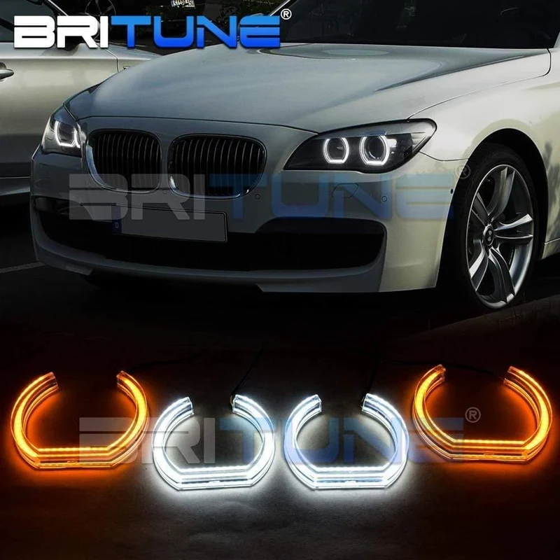 DTM Angel Eyes Für BMW F01 F02 F03 F04 730d 740d 740i 750i 760i Xenon-Scheinwerfer Blinker Halos Kit Zubehör Tuning