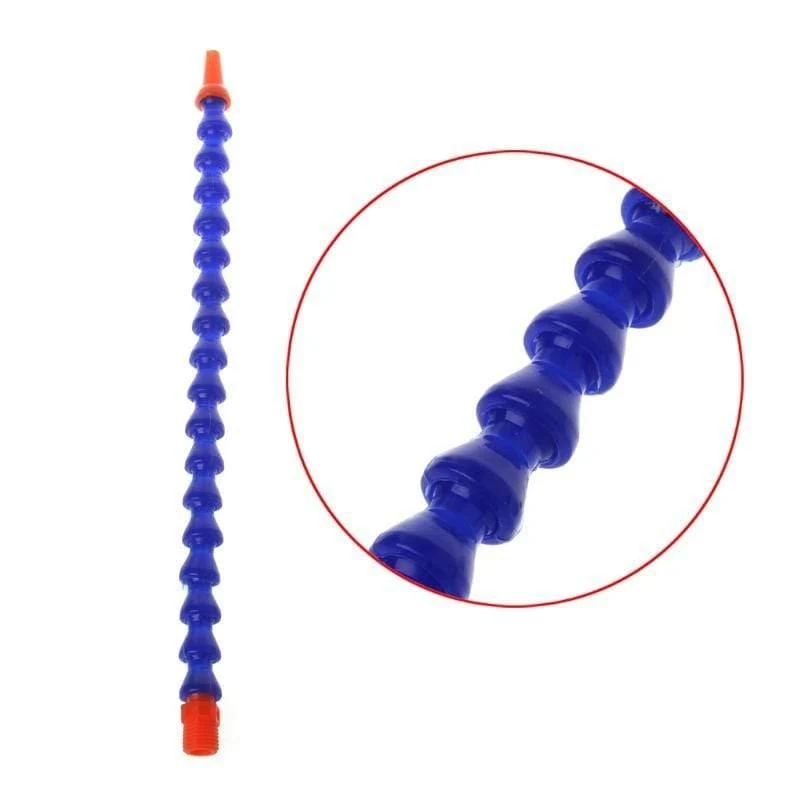 10 Stück runde Düse 1 / 4PT flexibler Ölkühlmittelrohrschlauch Blau Orange