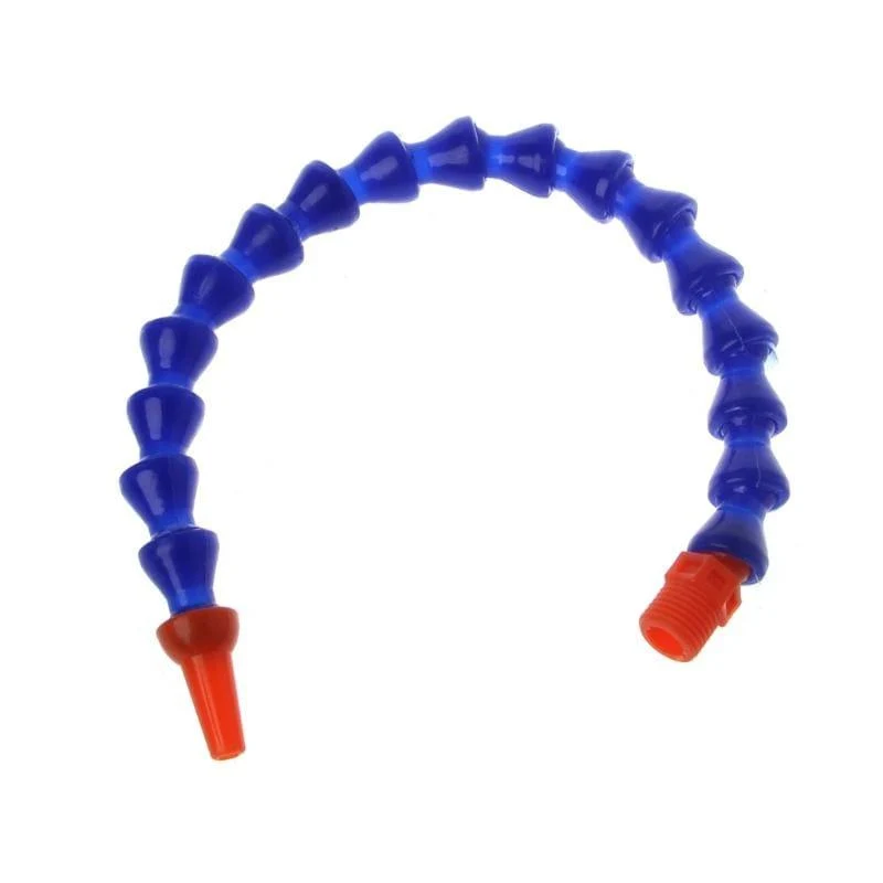 10 Stück runde Düse 1 / 4PT flexibler Ölkühlmittelrohrschlauch Blau Orange