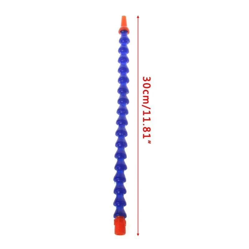 10 Stück runde Düse 1 / 4PT flexibler Ölkühlmittelrohrschlauch Blau Orange