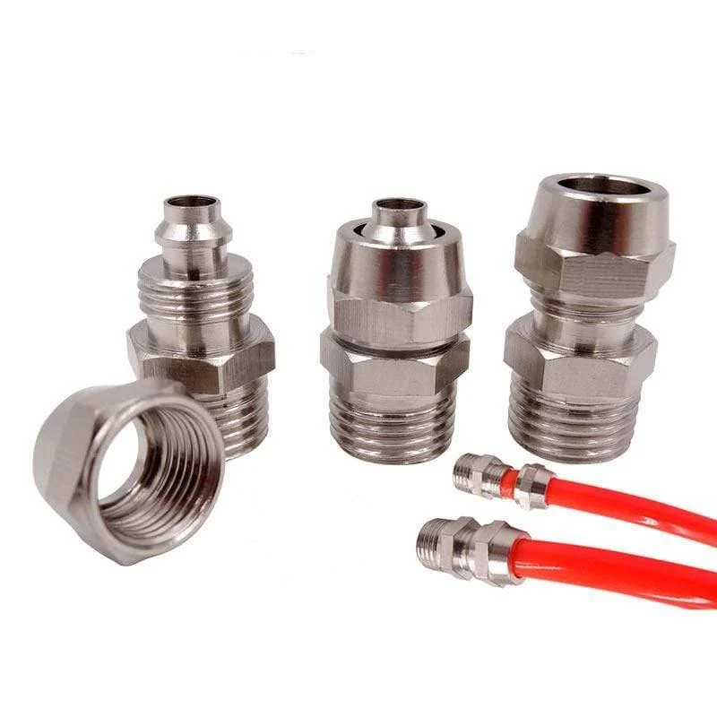 AD 4mm 6mm 8mm 10mm 12mm Pneumatischer Luftschlauch Schnellkupplungen 1/8 "1/4" 3/8 "1/2"