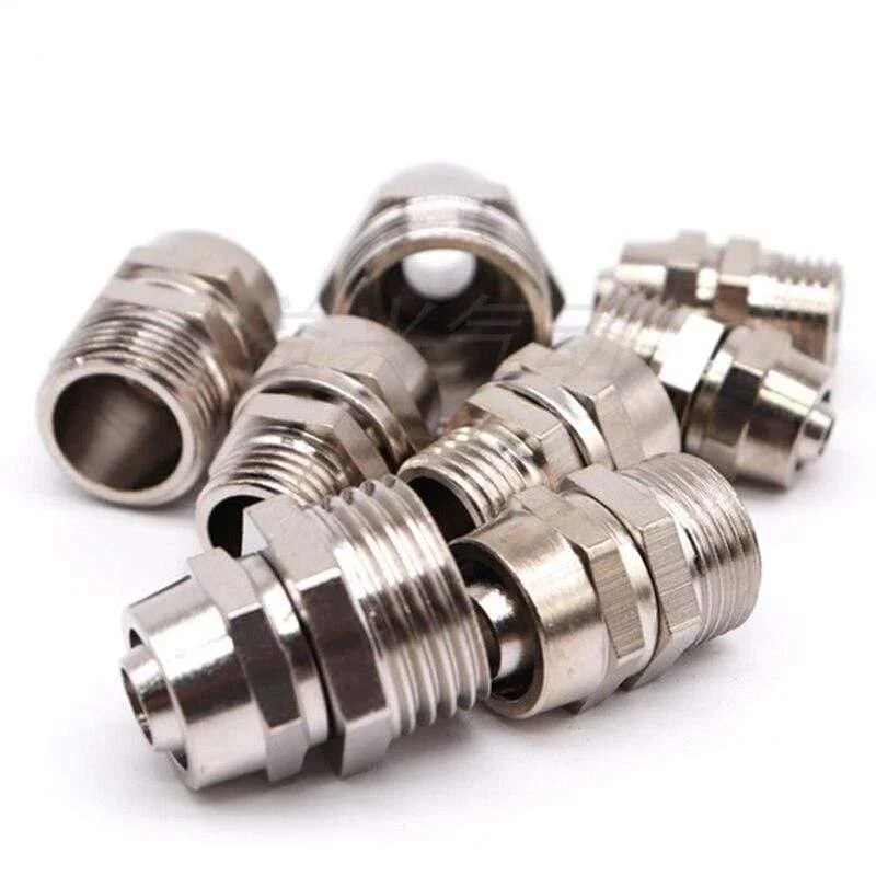 AD 4mm 6mm 8mm 10mm 12mm Pneumatischer Luftschlauch Schnellkupplungen 1/8 "1/4" 3/8 "1/2"