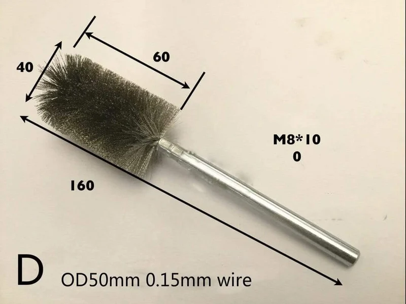 1 stücke Stahldraht Kessel Reinigungsbürste Drahtbürste Rohrreiniger Draht Reinigungsbürste Edelstahl Drahtbürste OD30/35/40/50 MM