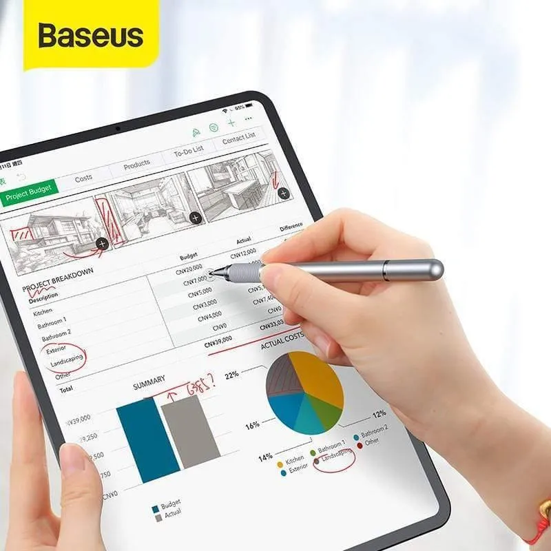 Baseus Universal Stylus Pen Multifunktionsbildschirm Touch Pen Kapazitiver Touch Pen Für iPad iPhone Samsung Xiaomi Huawei Tablet Pen