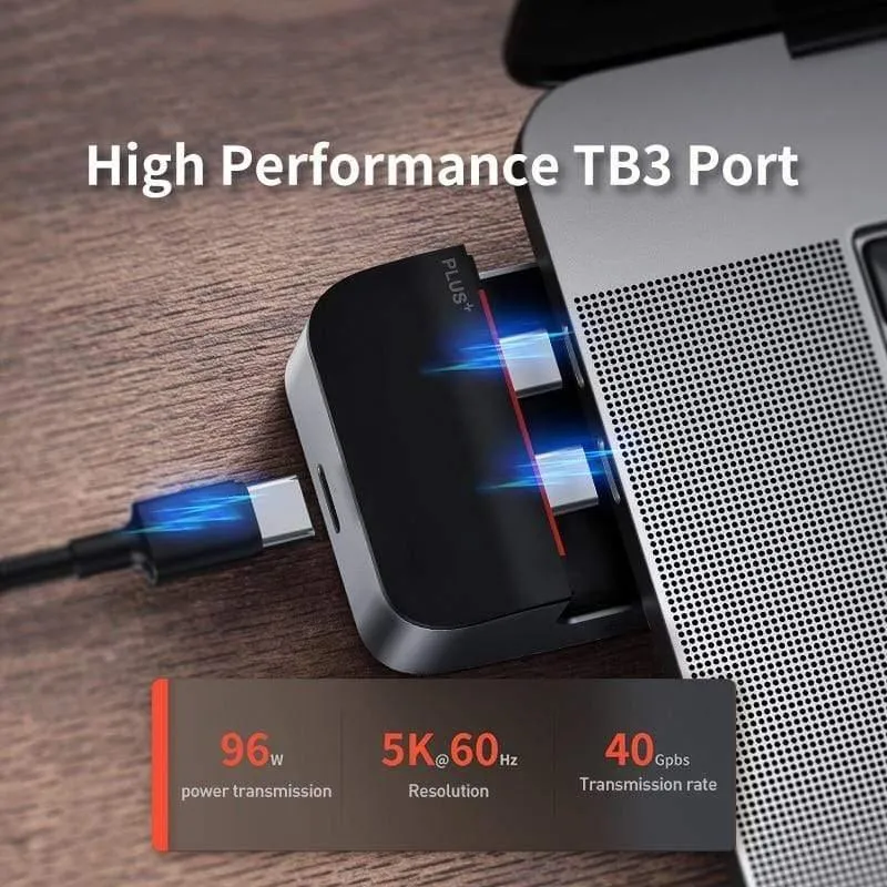 Baseus USB C HUB zu HDMI USB 3.0 USB HUB für MacBook Pro Thunderbolt 3 USB Splitter Kombinierter RJ45-Halter 9 in 1 Typ C HUB (9in1 USB Typ C HUB)