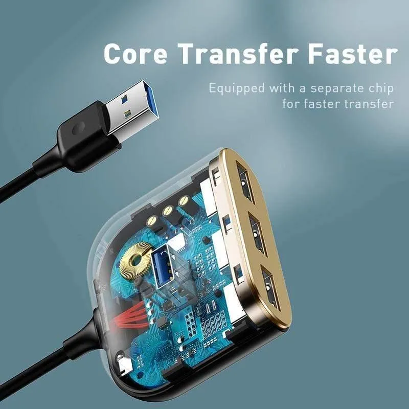 Baseus USB HUB USB 3.0 HUB Typ C HUB zu USB 3.0 für MacBook Pro Air 2020 USB 2.0 HUB LED USB Splitter für Huawei Notebook HUB