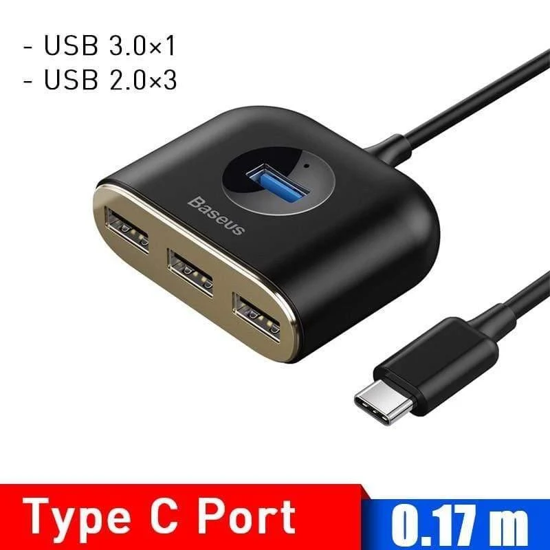 Baseus USB HUB USB 3.0 HUB Typ C HUB zu USB 3.0 für MacBook Pro Air 2020 USB 2.0 HUB LED USB Splitter für Huawei Notebook HUB