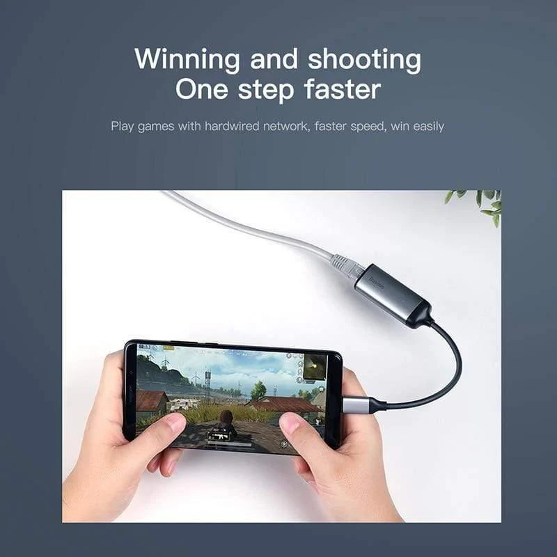 Baseus USB C Ethernet USB Typ C zu RJ45 HUB Adapter für MacBook Pro Xiaomi Mi Box 3 / S Samsung S10 S9 Netzwerkkarte USB Lan (1000 Mbit / s Lan)