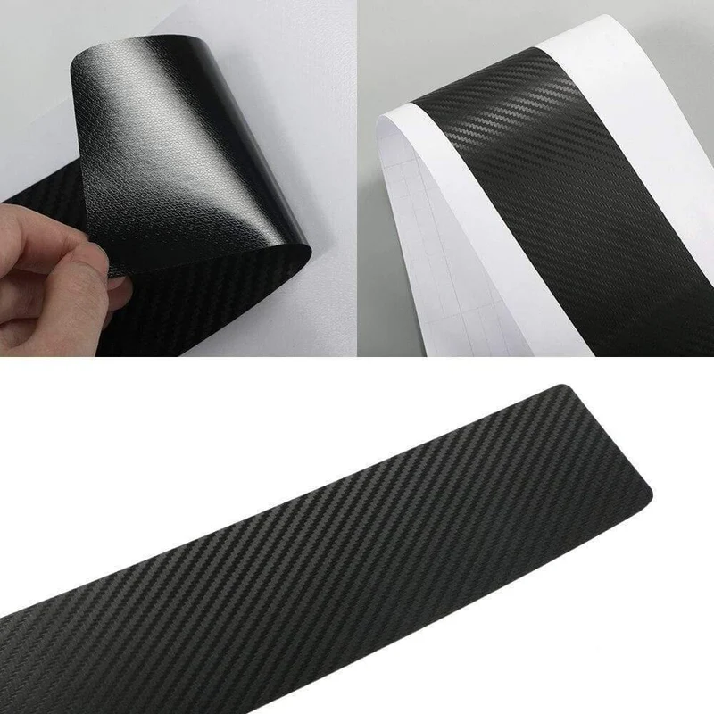 Autoaufkleber für BMW X5 F15 E70 E53 G05 Auto Heckstoßstange Kofferraumschutz Aufkleber Wasserdichtes Carbonfaser-Tuning Autozubehör (für X5)