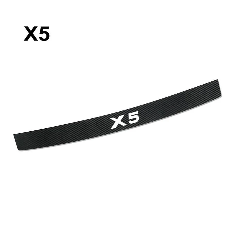 Autoaufkleber für BMW X5 F15 E70 E53 G05 Auto Heckstoßstange Kofferraumschutz Aufkleber Wasserdichtes Carbonfaser-Tuning Autozubehör (für X5)
