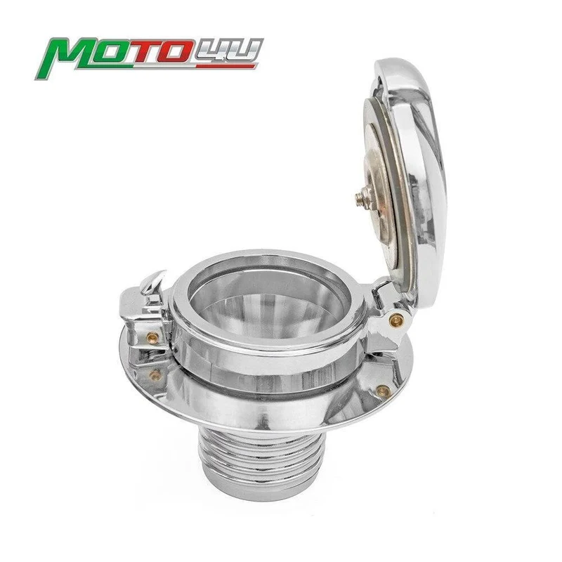 Kraftstofftank Tankdeckel Glanz Monza Style Motorradteile Für BMW R45 R65 R80 R90 90S 100R R100 (Silber)