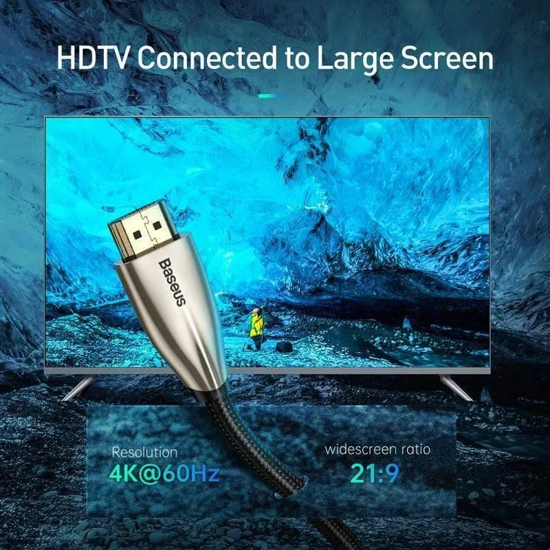 Baseus HDMI-Kabel 4K HDMI-zu-HDMI-Kabel für Apple TV Switch Splitter 60 Hz HDMI 2.0-Kabel für TV-Box Audio-Vedio-Kabel HDMI
