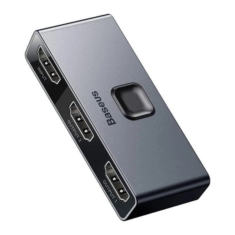 Baseus HDMI Splitter 4K 60Hz Bidirektionaler HDMI-Schalter 1x2 / 2x1 HDR HDMI-Audioadapter für PS4-TV-Box HDMI-Umschalter (HDMI-Schalter-94 HDMI-Schalter-200009042)