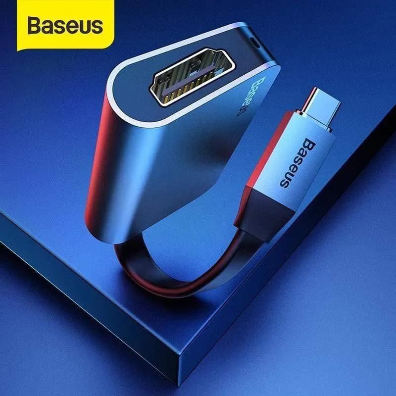 Baseus USB C HDMI-Kabel Typ C zu HDMI Splitter 4K 60Hz HDMI Adapter für Samsung S20 Huawei P40 Oneplus 7 HDMI Extender (Typ C zu HDMI 1.8 m)