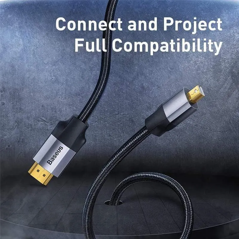 Baseus Thunderbolt zu HDMI-Kabel Mini DisplayPort DP-Anschluss zu HDMI 4K 60HZ Adapterkabel Für Macbook Air Dell Laptop