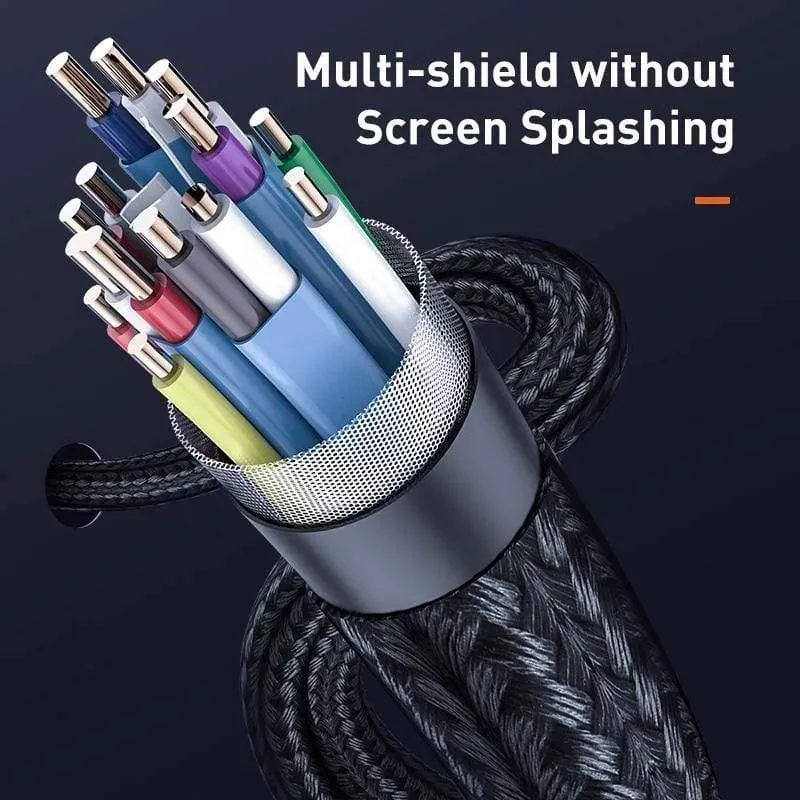 Baseus DVI-Kabel 2K DVI-D-Kabel DVI-Stecker auf DVI-Stecker für HDTV-Projektor Multimedia 24+1 DVI D Vedio Dual Link-Kabelleitung