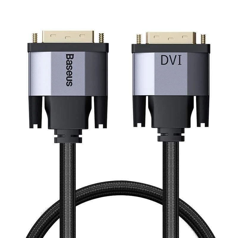 Baseus DVI-Kabel 2K DVI-D-Kabel DVI-Stecker auf DVI-Stecker für HDTV-Projektor Multimedia 24+1 DVI D Vedio Dual Link-Kabelleitung
