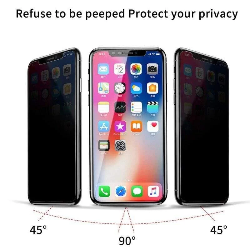 Baseus 0.3 mm Anti-Privacy-Bildschirm Gehärtetes Glas für iPhone 8 7 Plus 3D-Schutzglas für iPhone 7 8 Glas