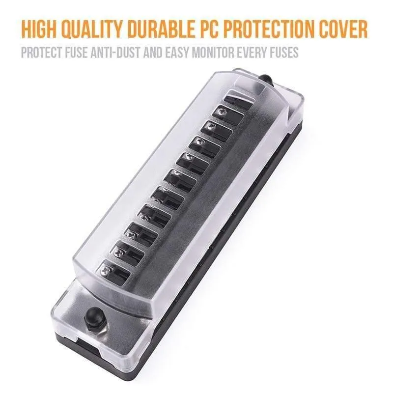 12V-32V 6-Wege 12-Wege Auto Lkw Fahrzeug Blade Fuse Block Automotive Universal Circuit Standard Terminal Sicherung Box Halter