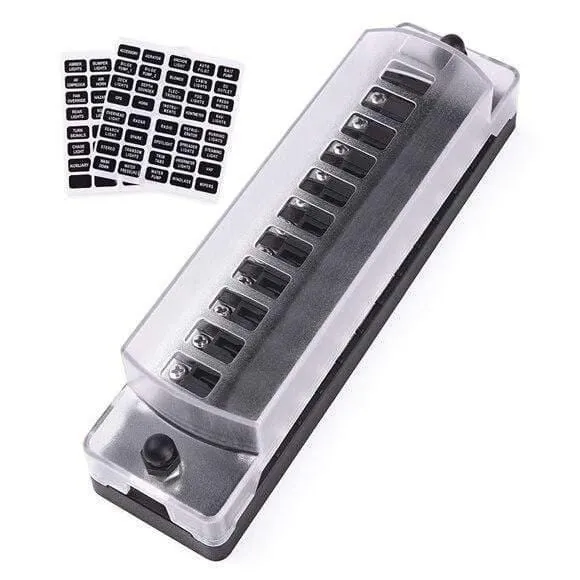 12V-32V 6-Wege 12-Wege Auto Lkw Fahrzeug Blade Fuse Block Automotive Universal Circuit Standard Terminal Sicherung Box Halter