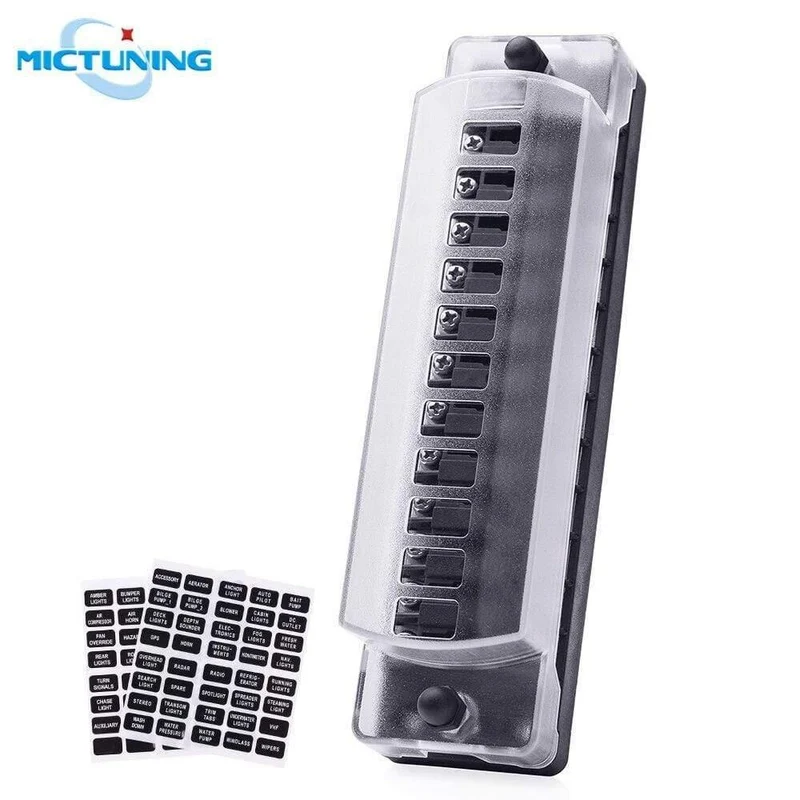 12V-32V 6-Wege 12-Wege Auto Lkw Fahrzeug Blade Fuse Block Automotive Universal Circuit Standard Terminal Sicherung Box Halter