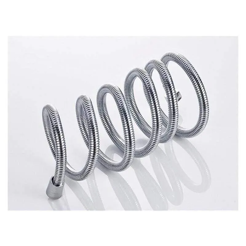 Duschschlauch 150cm Duschrohr aus Edelstahl Flexibler Gold-Badschlauch Sanitär Chrom ORB