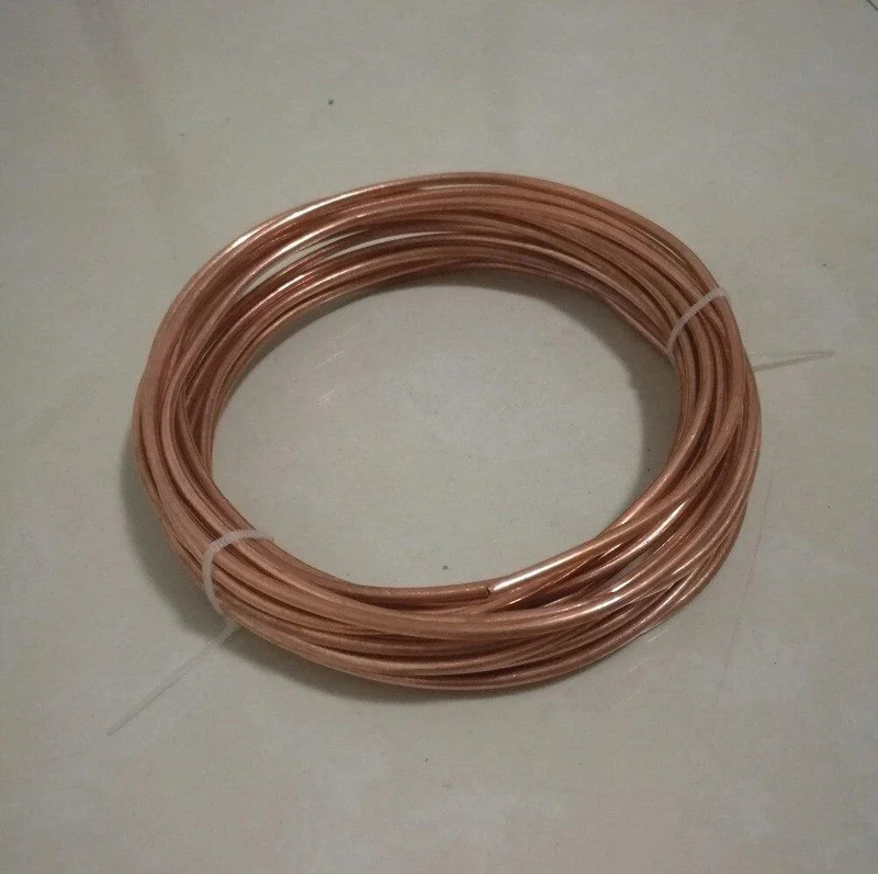 Außendurchmesser ca. 3 mm, weicher Zustand Klimaanlage Kühlschrank Reparatur Kupferrohr DIY Material, Länge ca. 5 Meter
