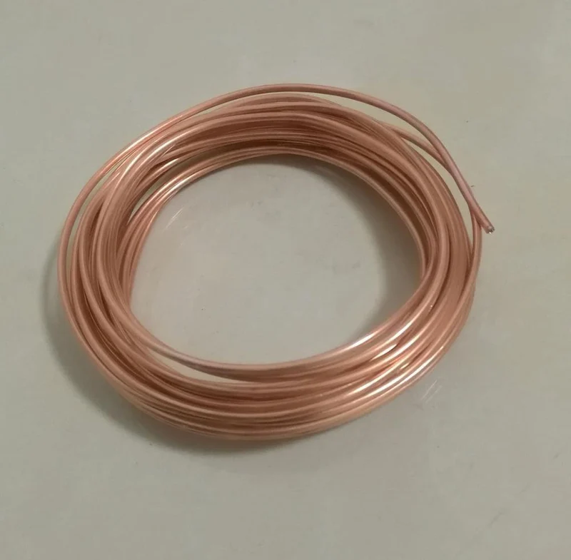 Außendurchmesser ca. 3 mm, weicher Zustand Klimaanlage Kühlschrank Reparatur Kupferrohr DIY Material, Länge ca. 5 Meter