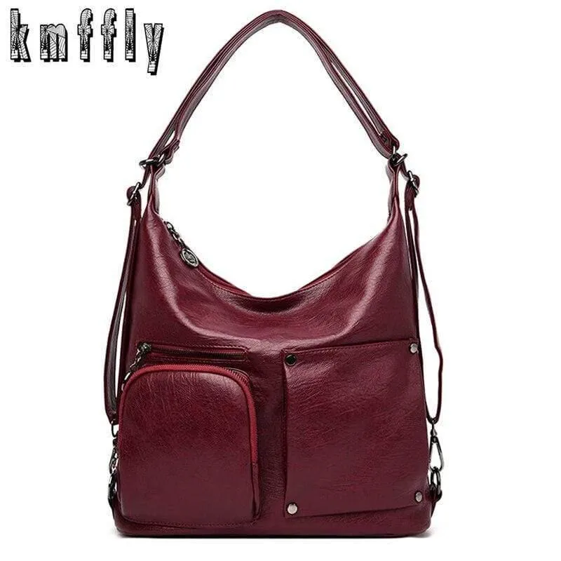 Multifunktions-Leder-Luxus-Handtaschen, Damentaschen, Designer-Handtaschen, Damen-Schulterhandtaschen