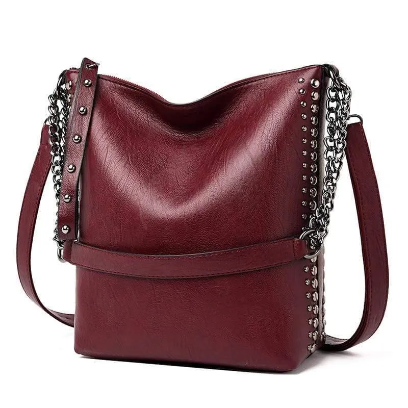 Damen Umhängetasche Luxus Weiche Ledertasche Weibliche Umhängetaschen Groß für Damen Handtasche