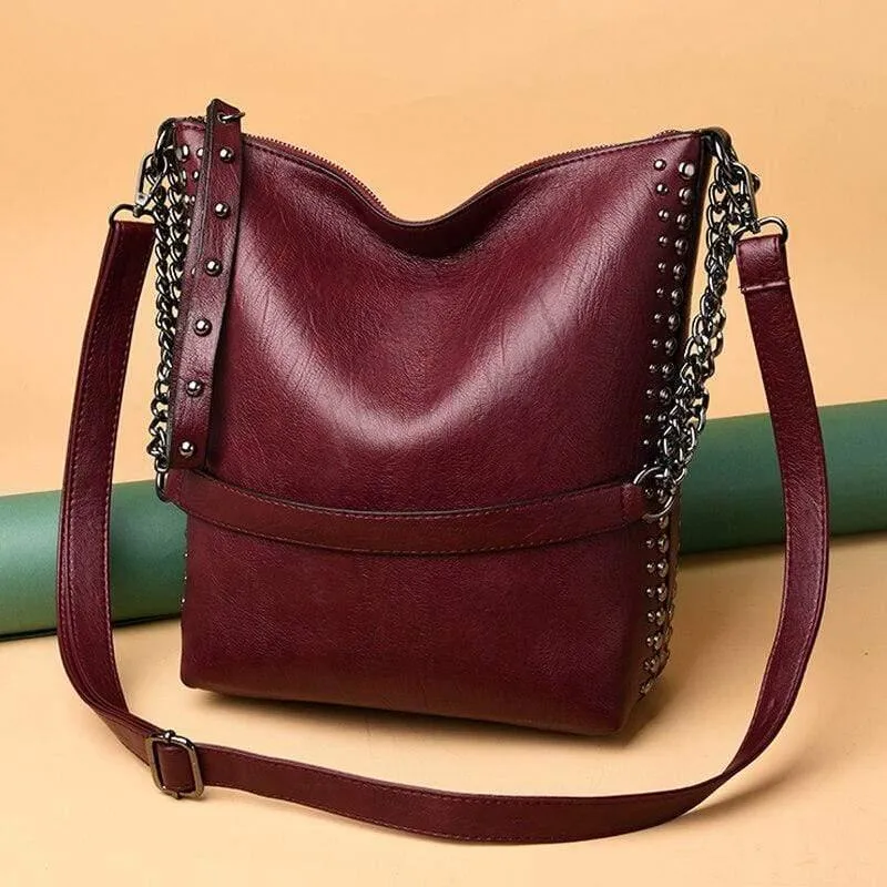 Damen Umhängetasche Luxus Weiche Ledertasche Weibliche Umhängetaschen Groß für Damen Handtasche