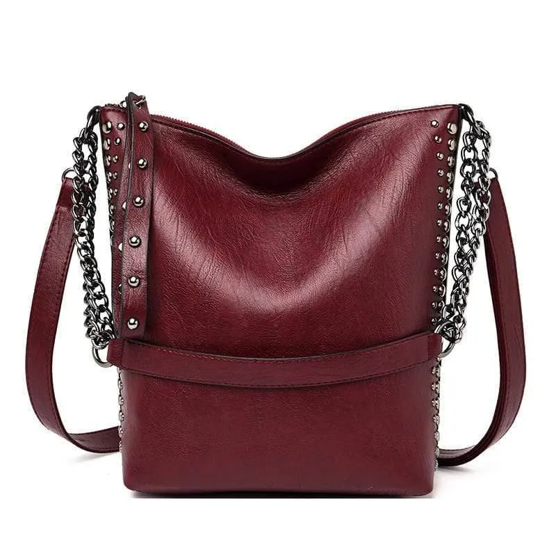 Damen Umhängetasche Luxus Weiche Ledertasche Weibliche Umhängetaschen Groß für Damen Handtasche