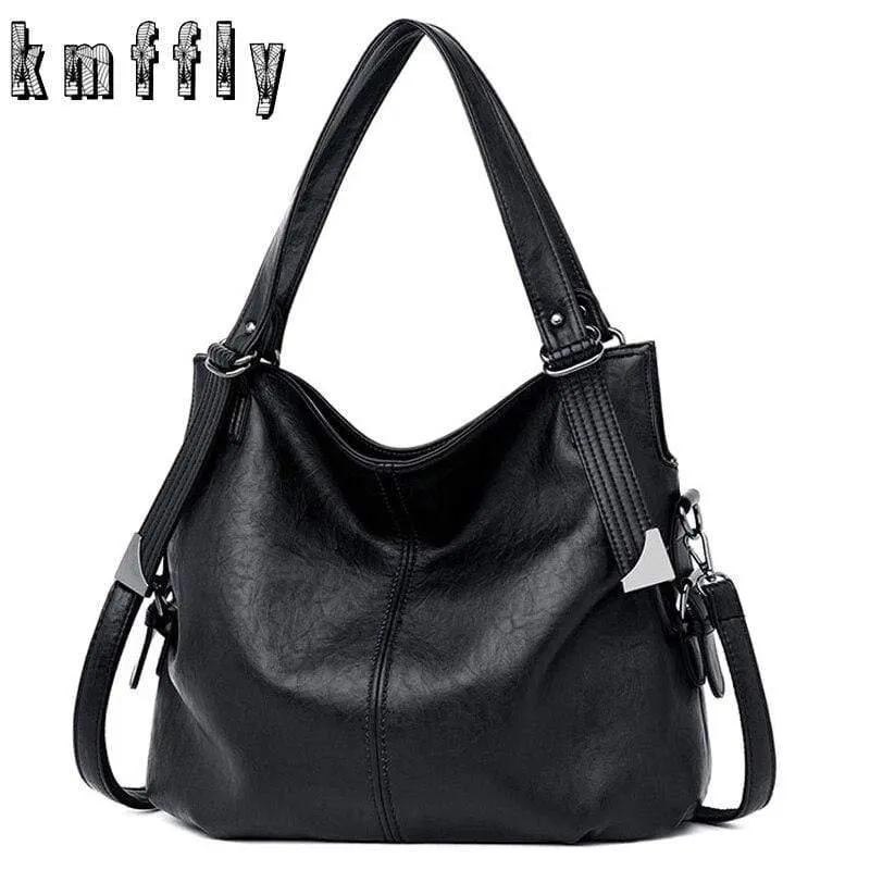 Vintage Damen Leder Handtaschen Luxus Marke Umhängetasche für Frauen 2020 Mode Big Tote Taschen