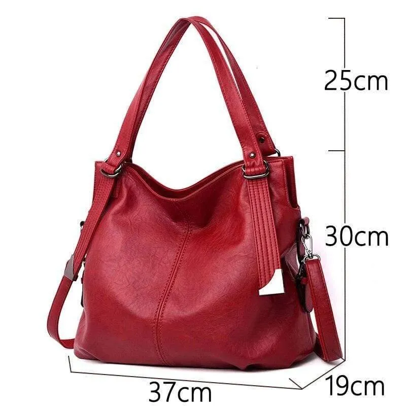 Vintage Damen Leder Handtaschen Luxus Marke Umhängetasche für Frauen 2020 Mode Big Tote Taschen