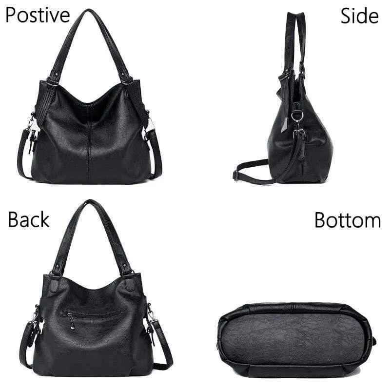 Vintage Damen Leder Handtaschen Luxus Marke Umhängetasche für Frauen 2020 Mode Big Tote Taschen