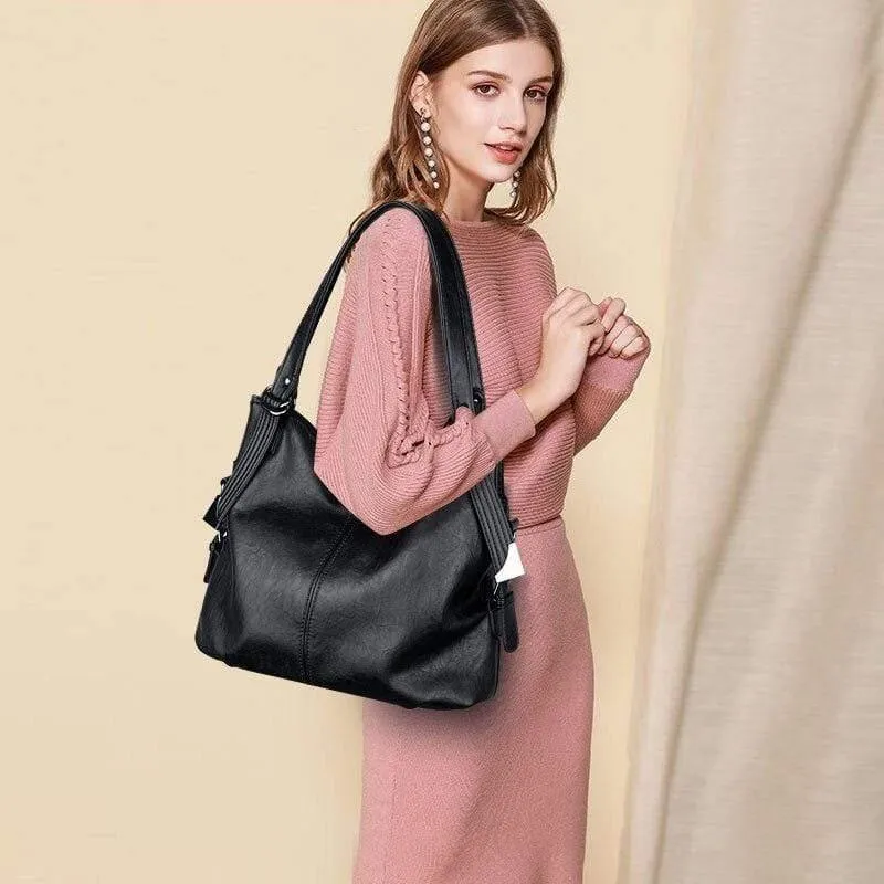 Vintage Damen Leder Handtaschen Luxus Marke Umhängetasche für Frauen 2020 Mode Big Tote Taschen