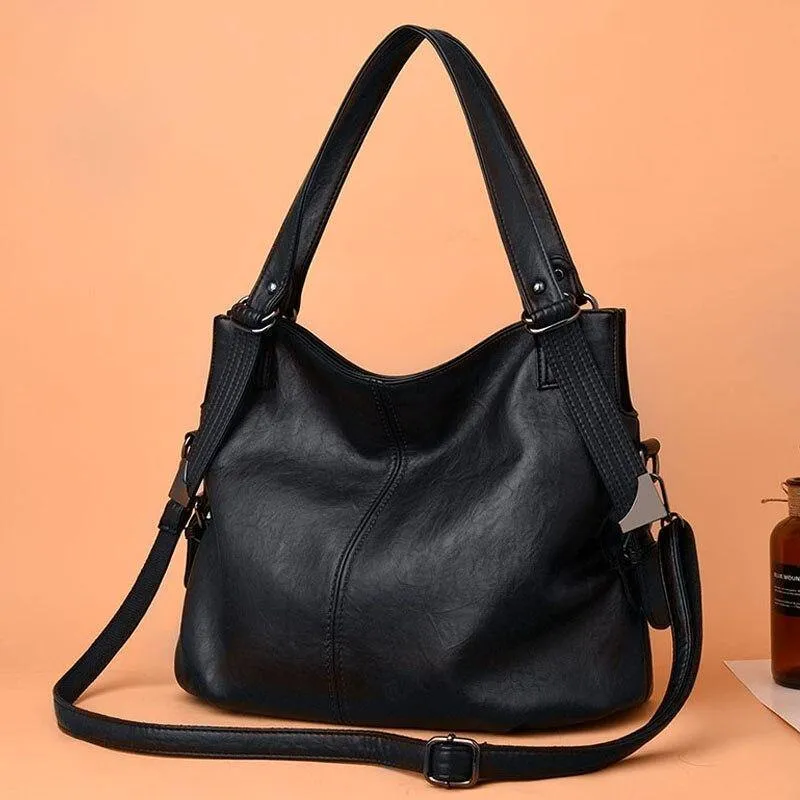 Vintage Damen Leder Handtaschen Luxus Marke Umhängetasche für Frauen 2020 Mode Big Tote Taschen