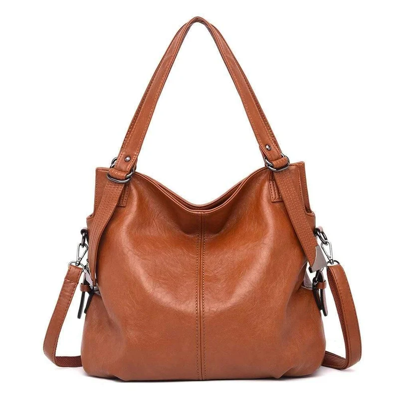 Vintage Damen Leder Handtaschen Luxus Marke Umhängetasche für Frauen 2020 Mode Big Tote Taschen