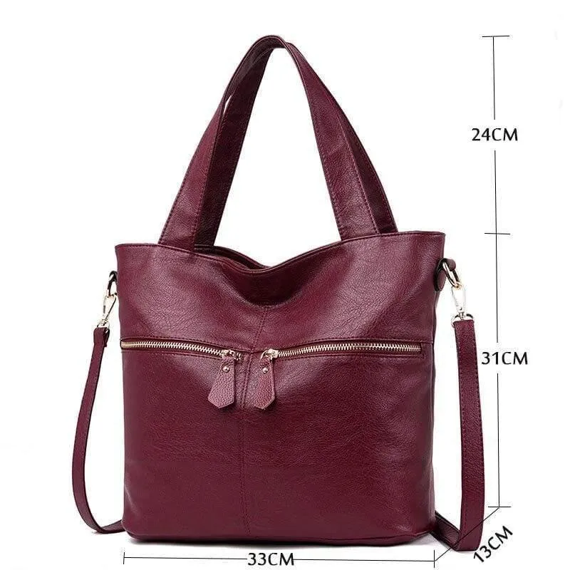 Doppelte Reißverschluss Dekoration Luxus Handtaschen Damen Taschen Designer Umhängetaschen für Frauen