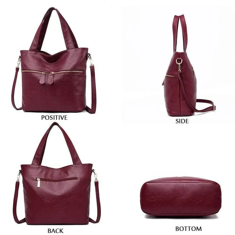 Doppelte Reißverschluss Dekoration Luxus Handtaschen Damen Taschen Designer Umhängetaschen für Frauen