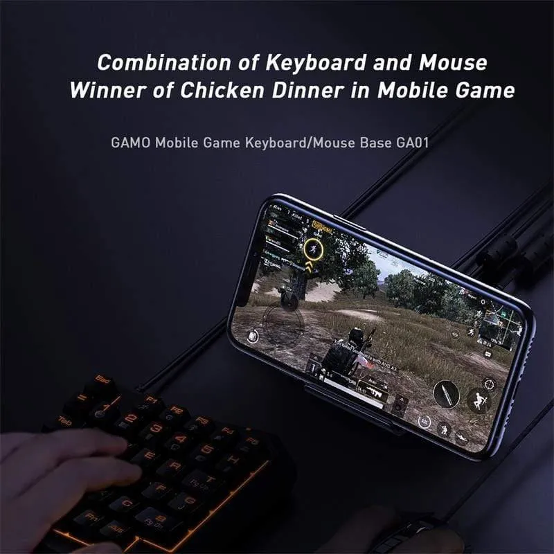 Baseus Keyboard Mouse Handy-Spieladapter Gamepad Controller Converter Mobile Game Transfer Station für Android & iOS